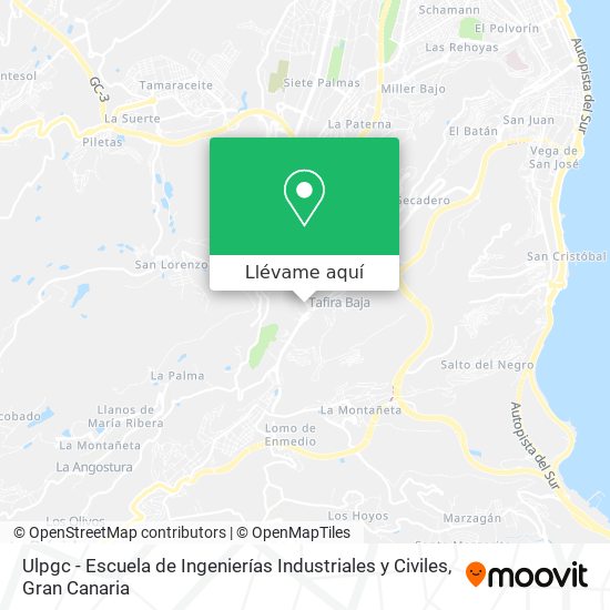Mapa Ulpgc - Escuela de Ingenierías Industriales y Civiles