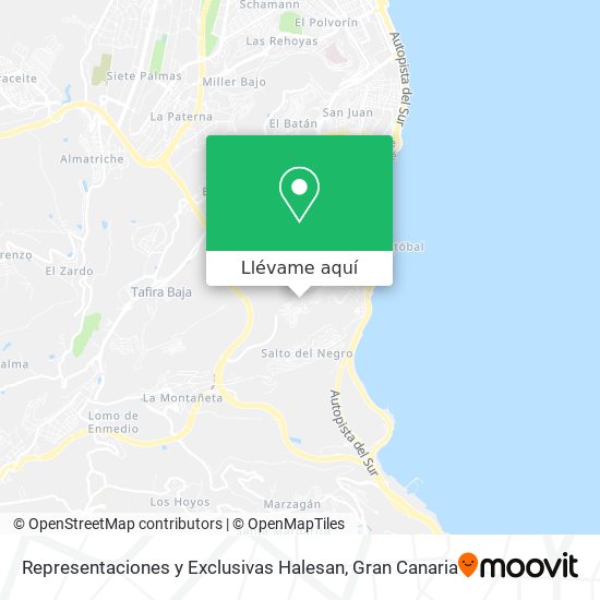 Mapa Representaciones y Exclusivas Halesan