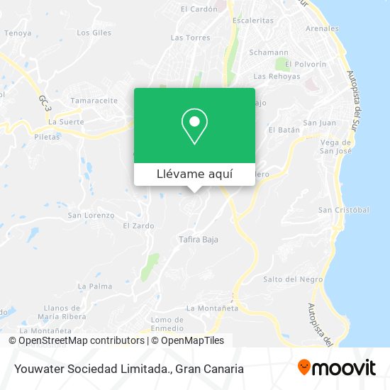 Mapa Youwater Sociedad Limitada.