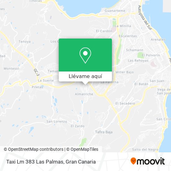 Mapa Taxi Lm 383 Las Palmas