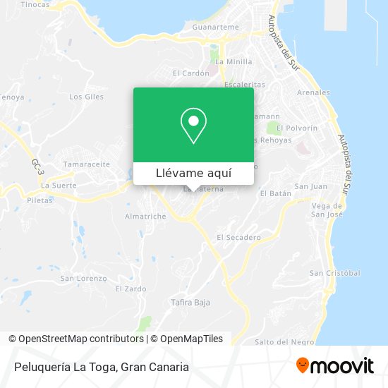 Mapa Peluquería La Toga