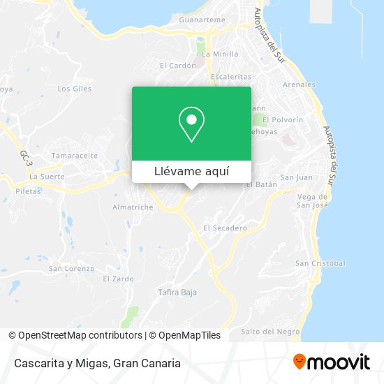 Mapa Cascarita y Migas