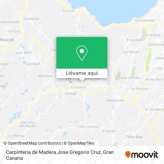 Mapa Carpinteria de Madera Jose Gregorio Cruz