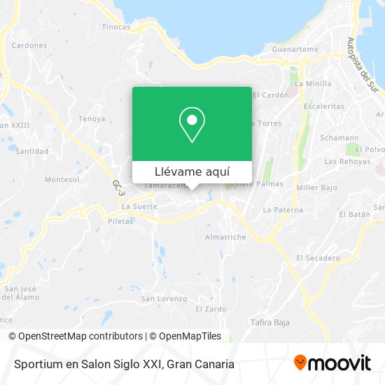 Mapa Sportium en Salon Siglo XXI