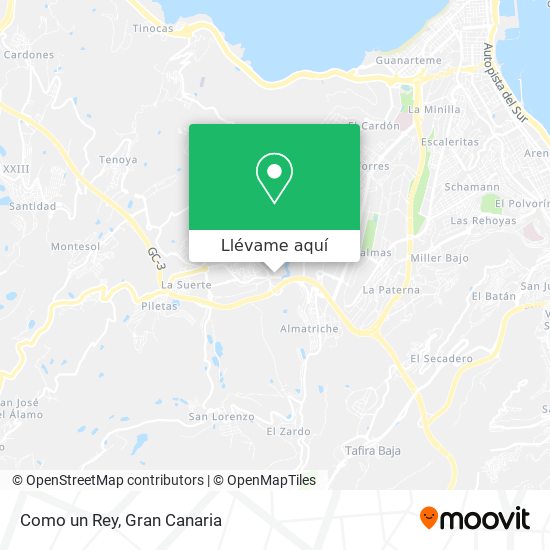Mapa Como un Rey