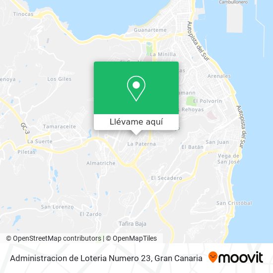 Mapa Administracion de Loteria Numero 23