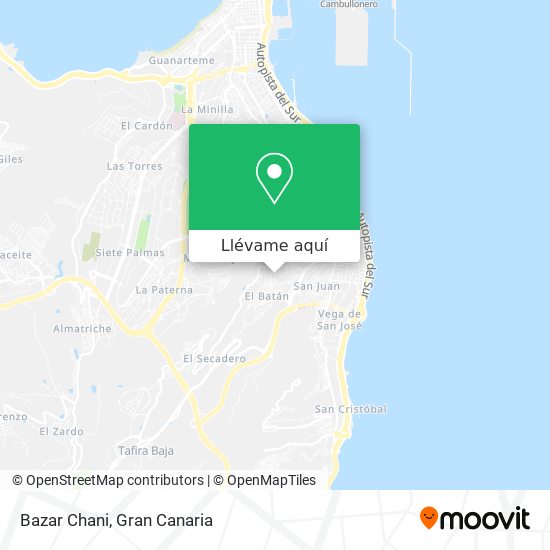 Mapa Bazar Chani