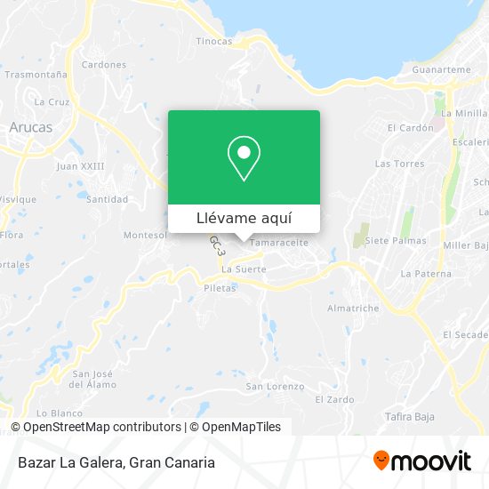 Mapa Bazar La Galera