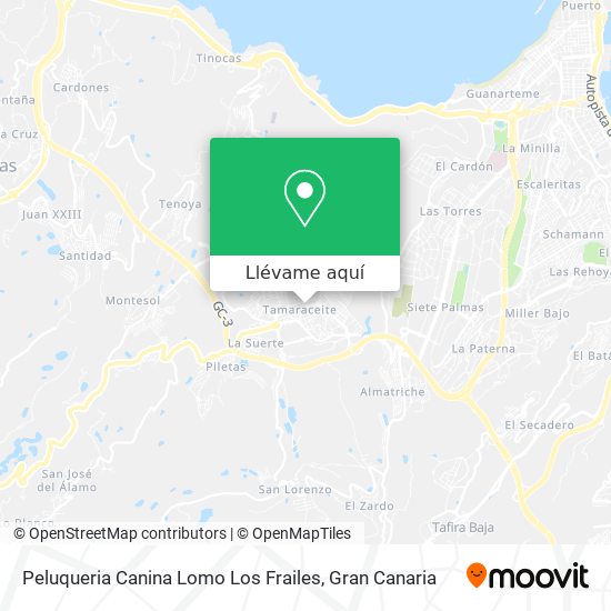 Mapa Peluqueria Canina Lomo Los Frailes