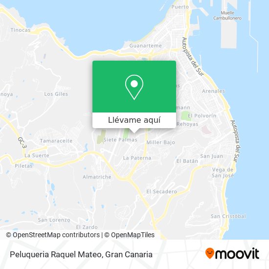 Mapa Peluqueria Raquel Mateo