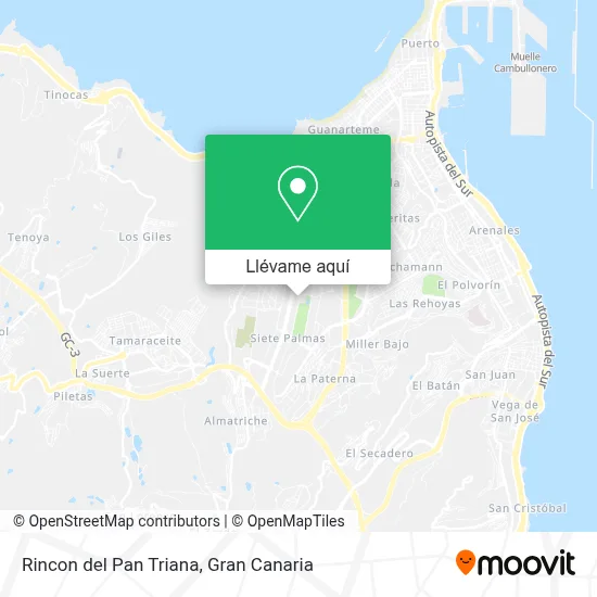 Mapa Rincon del Pan Triana
