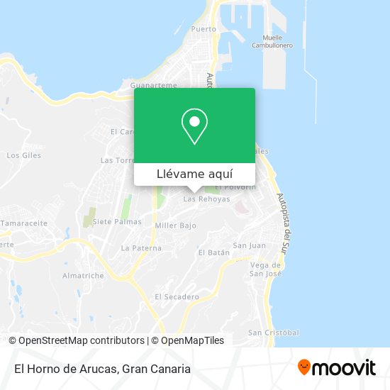 Mapa El Horno de Arucas