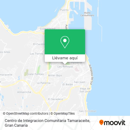 Mapa Centro de Integracion Comunitaria Tamaraceite