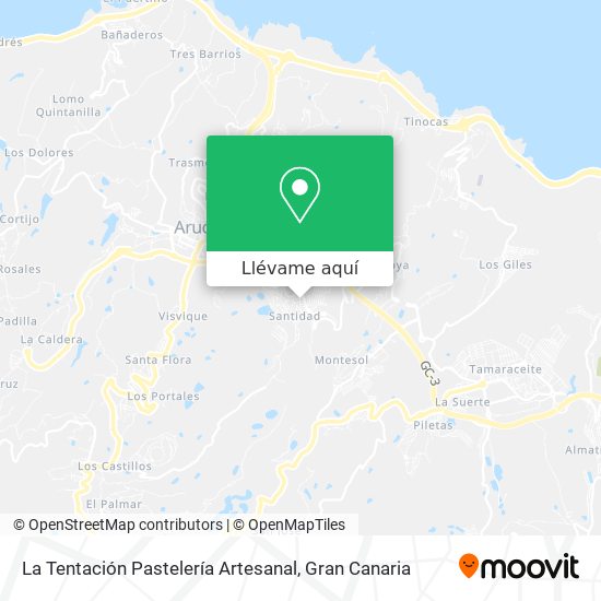 Mapa La Tentación Pastelería Artesanal