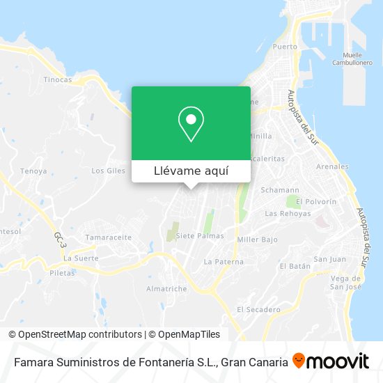 Mapa Famara Suministros de Fontanería S.L.