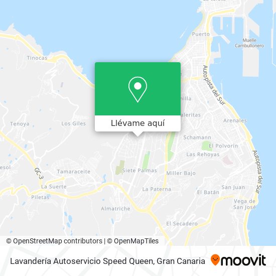 Mapa Lavandería Autoservicio Speed Queen