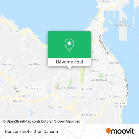 Mapa Bar Lanzarote
