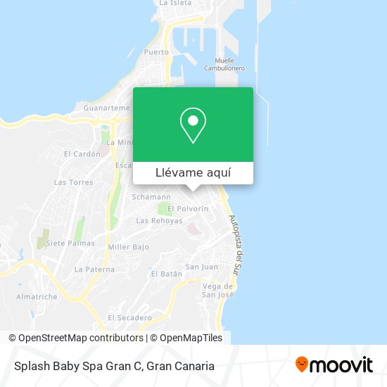 Mapa Splash Baby Spa Gran C