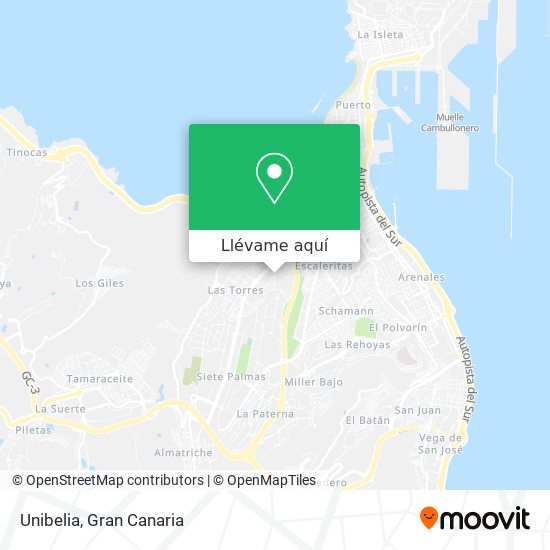 Mapa Unibelia