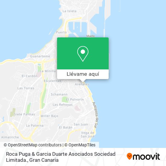 Mapa Roca Puga & Garcia Duarte Asociados Sociedad Limitada.