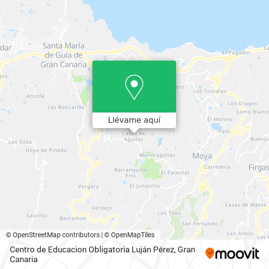 Mapa Centro de Educacion Obligatoria Luján Pérez
