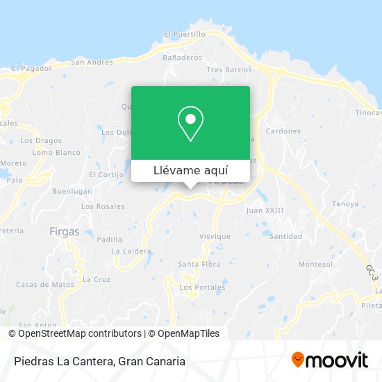 Mapa Piedras La Cantera