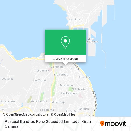 Mapa Pascual Bandres Periz Sociedad Limitada.
