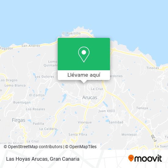 Mapa Las Hoyas Arucas