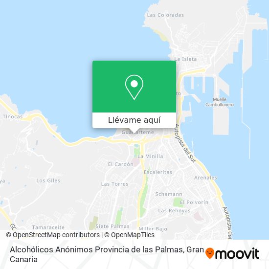 Corchete helicóptero Exagerar Cómo llegar a Alcohólicos Anónimos Provincia de las Palmas en Las Palmas De Gran  Canaria en Autobús?