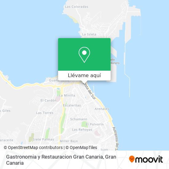 Mapa Gastronomia y Restauracion Gran Canaria