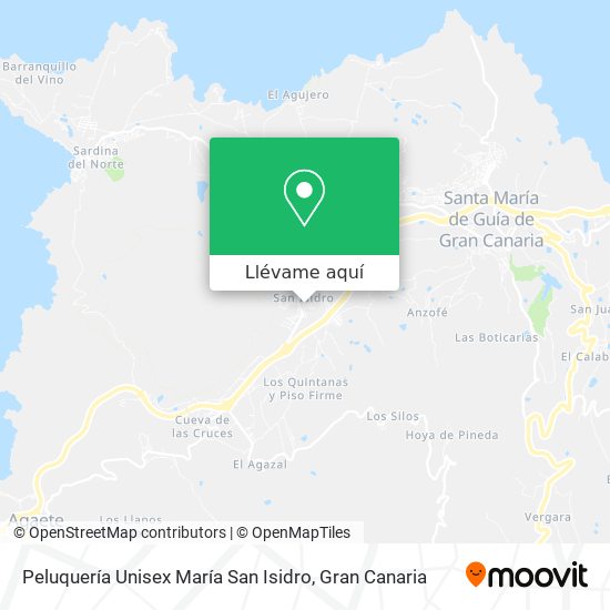 Mapa Peluquería Unisex María San Isidro