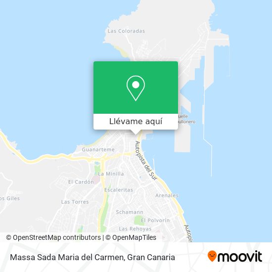 Mapa Massa Sada Maria del Carmen