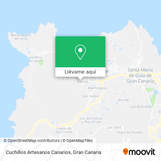 Mapa Cuchillos Artesanos Canarios