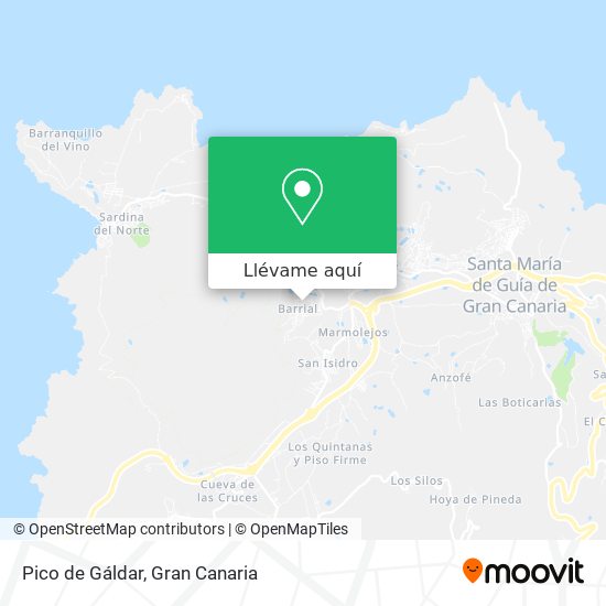Mapa Pico de Gáldar