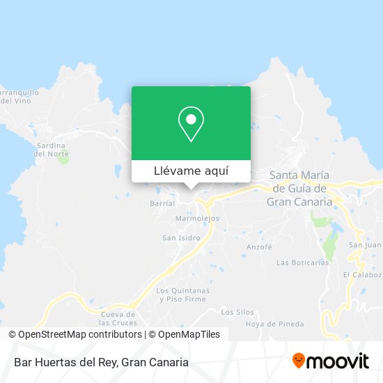 Mapa Bar Huertas del Rey