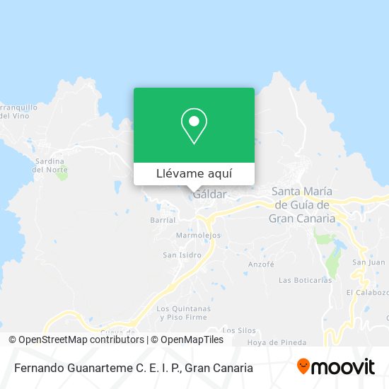 Mapa Fernando Guanarteme C. E. I. P.