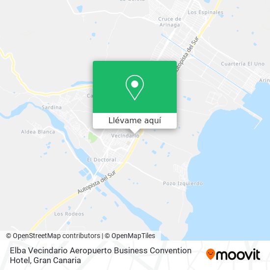 Mapa Elba Vecindario Aeropuerto Business Convention Hotel