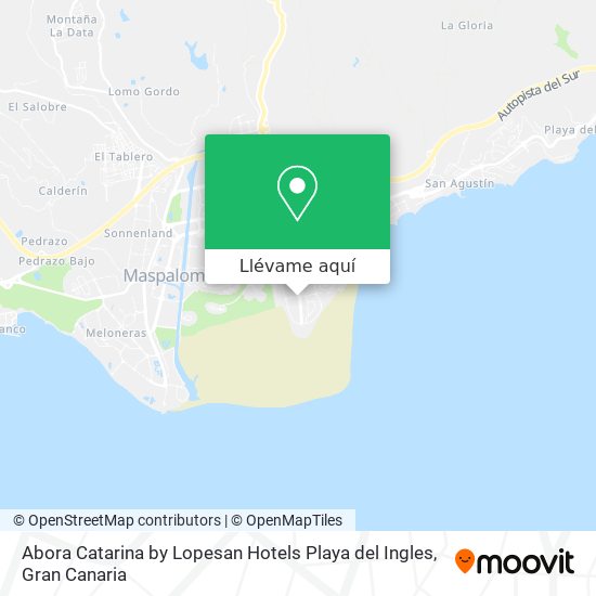 Mapa Abora Catarina by Lopesan Hotels Playa del Ingles
