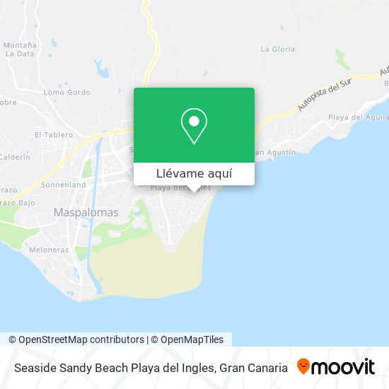 Mapa Seaside Sandy Beach Playa del Ingles