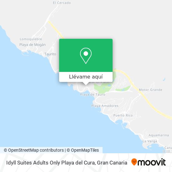 Mapa Idyll Suites Adults Only Playa del Cura