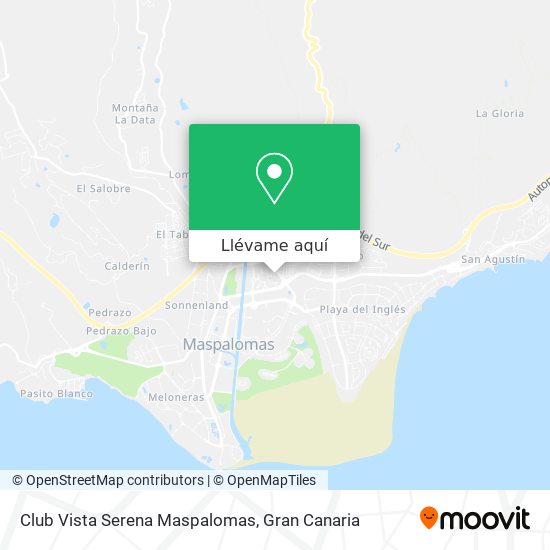 Mapa Club Vista Serena Maspalomas