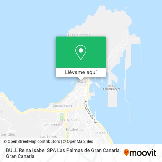 Mapa BULL Reina Isabel SPA Las Palmas de Gran Canaria