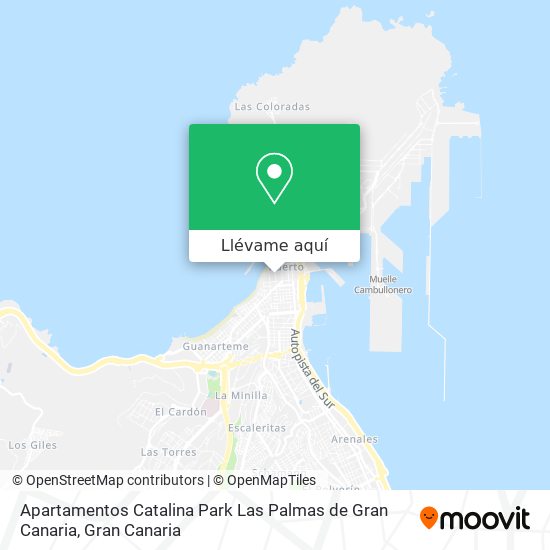 Mapa Apartamentos Catalina Park Las Palmas de Gran Canaria