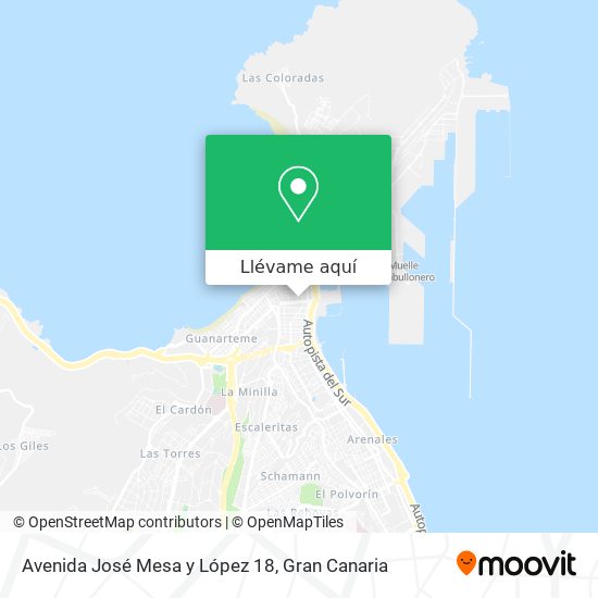 Mapa Avenida José Mesa y López 18