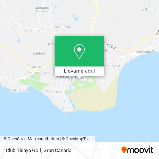 Mapa Club Tisaya Golf