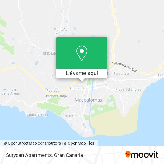 Mapa Surycan Apartments