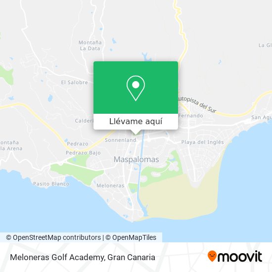 Mapa Meloneras Golf Academy