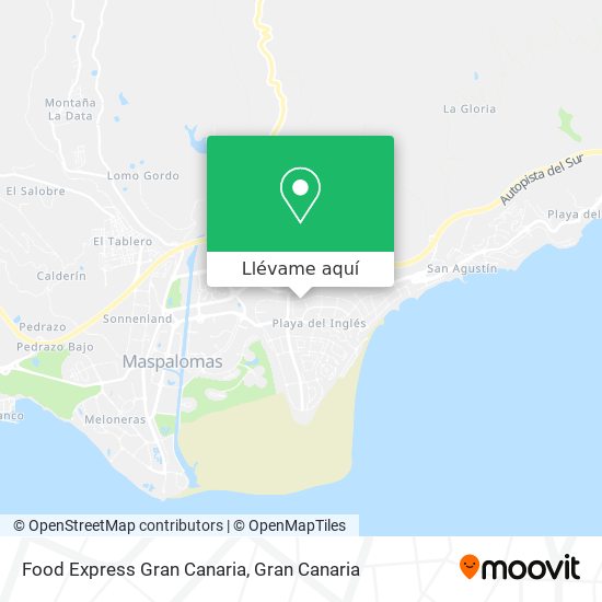 Mapa Food Express Gran Canaria