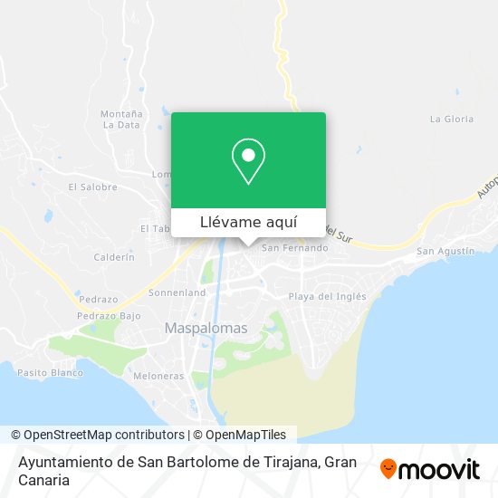 Mapa Ayuntamiento de San Bartolome de Tirajana