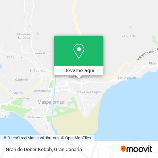 Mapa Gran de Doner Kebab
